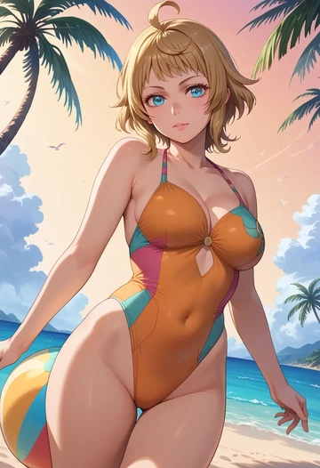 gundam,hoshino_fumina,bikini  - AI generated anime art