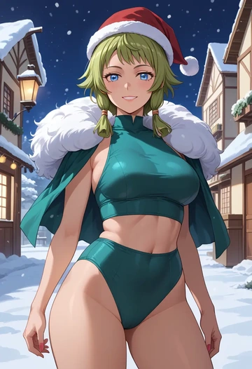 gundam,hoshino_fumina,Christmas,dress  - AI generated anime art