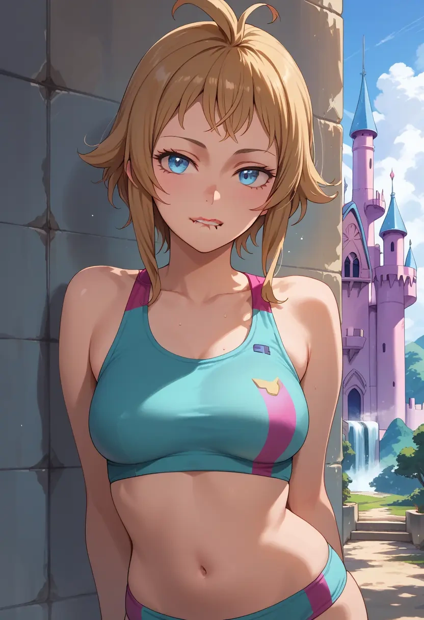 gundam,hoshino_fumina,tankini top,board shorts  - 