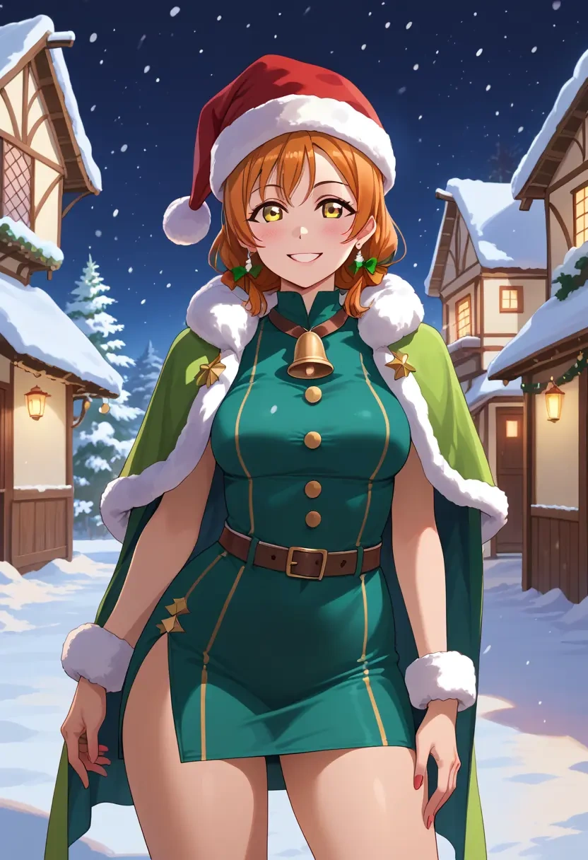 love_live!,hoshizora_rin,Christmas,dress  - 