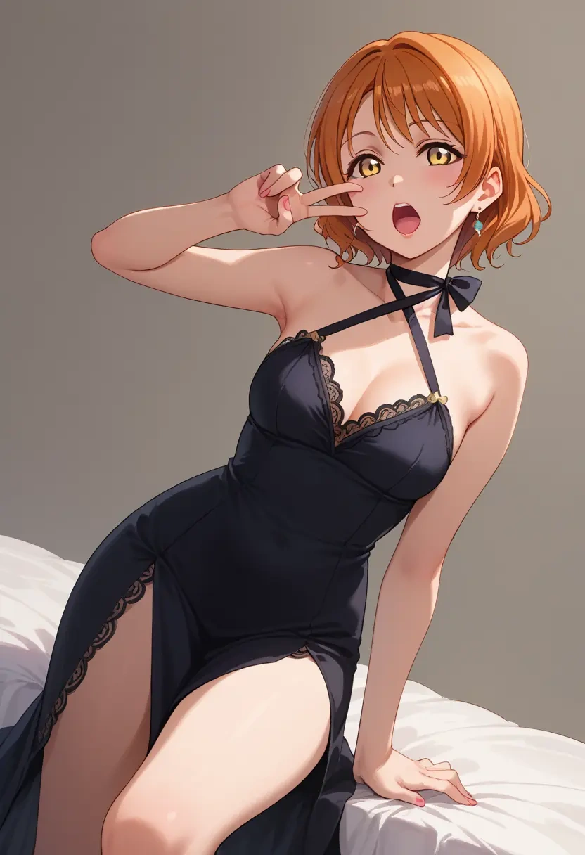 love_live!,hoshizora_rin,nightdress  - 