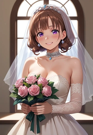 gochuumon_wa_usagi_desu_ka?,hoto_cocoa,wedding  - AI generated anime art