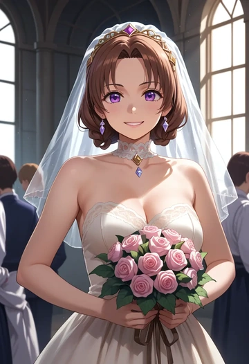 gochuumon_wa_usagi_desu_ka?,hoto_cocoa,wedding  - AI generated anime art