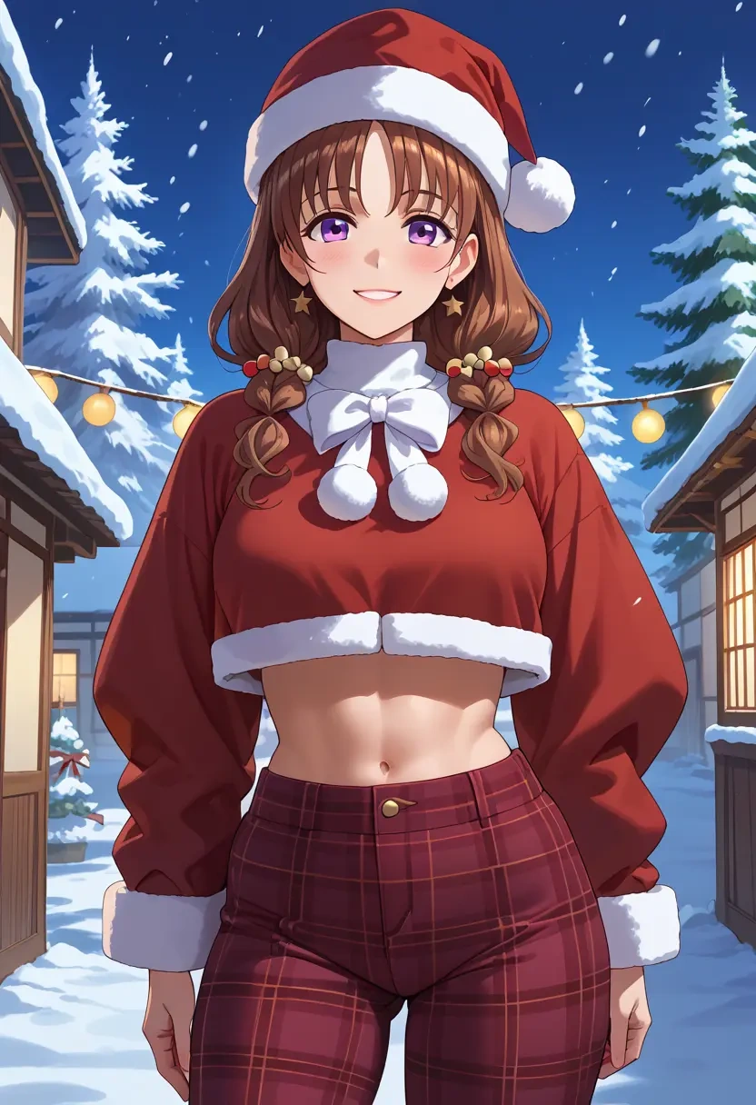 gochuumon_wa_usagi_desu_ka?,hoto_cocoa,Christmas,plaid trousers  - 