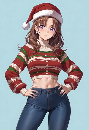 gochuumon_wa_usagi_desu_ka?,hoto_cocoa,Christmas  - AI generated anime art