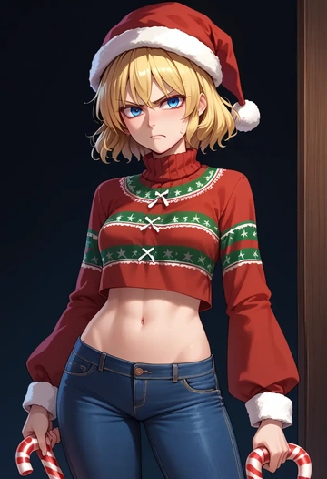 touhou,hourai_doll,Christmas  - AI generated anime art