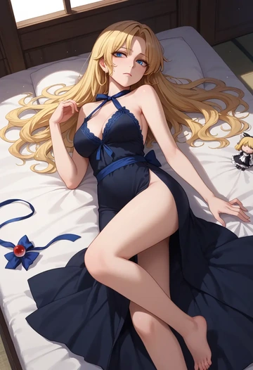 touhou,hourai_doll,nightdress  - AI generated anime art