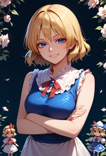 touhou,hourai_doll,sleeveless top,bike shorts  - AI generated anime art