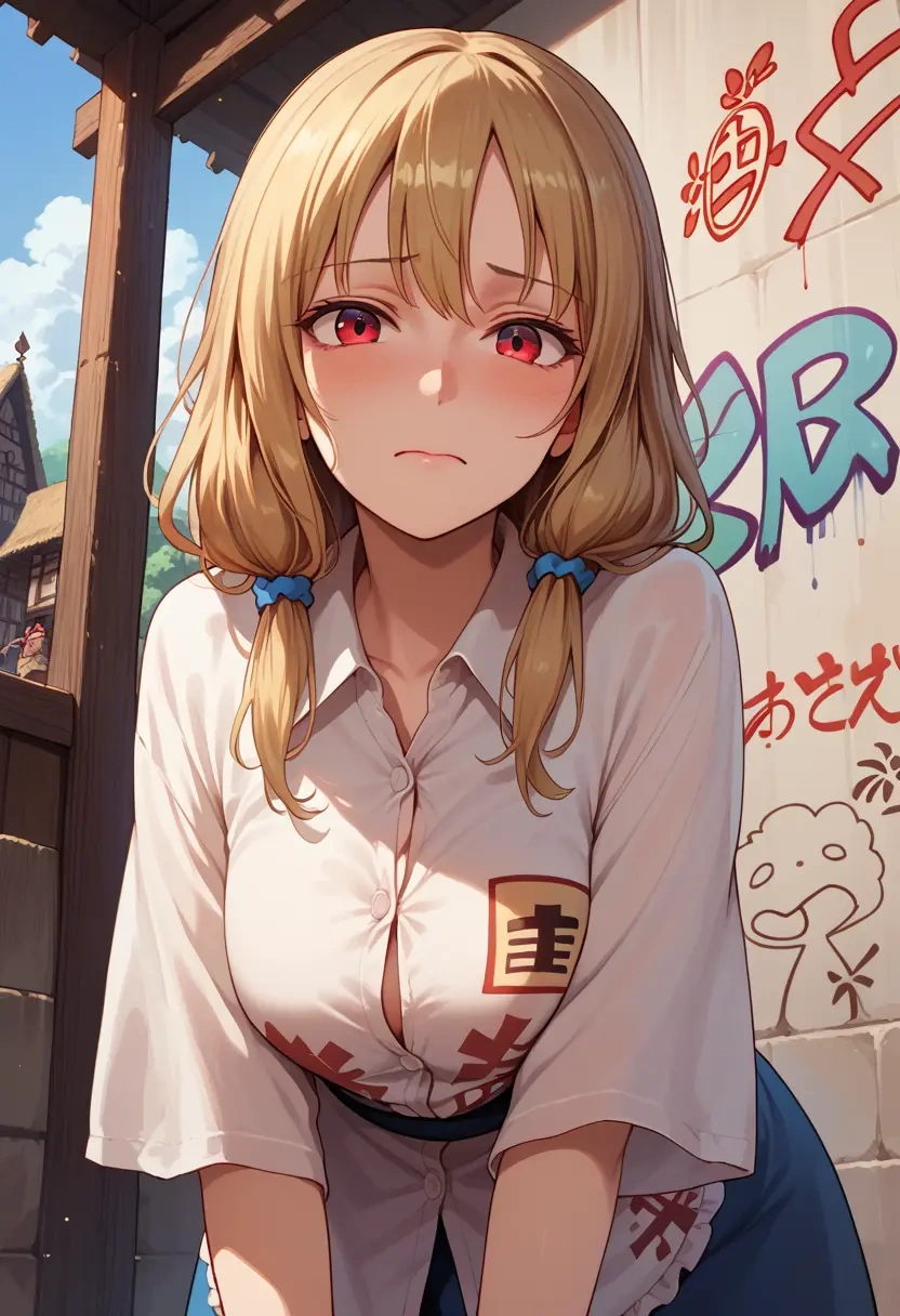 touhou,houraisan_kaguya,oversized graffiti shirt,dolphin shorts  - 