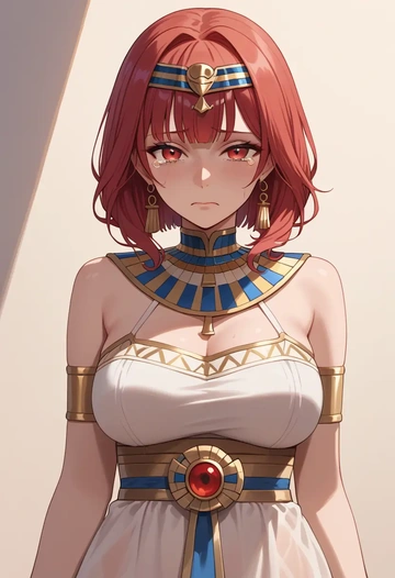 hololive,houshou_marine_(summer),Egyptian  - AI generated anime art