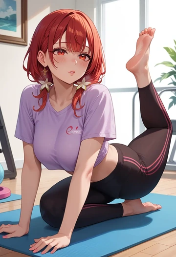 hololive,houshou_marine_(summer),yaga pants  - AI generated anime art