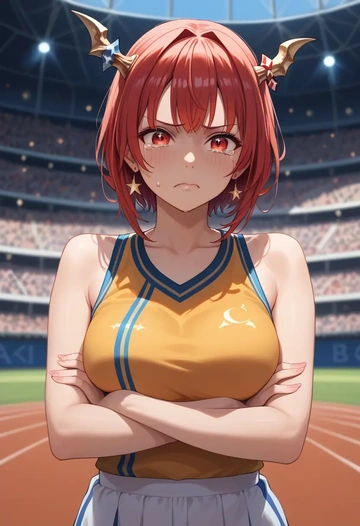 hololive,houshou_marine_(summer),athletic  - AI generated anime art