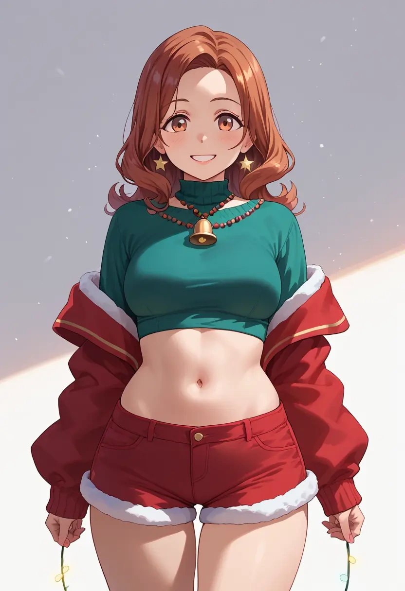 onii-chan_wa_oshimai!,hozuki_momiji,Christmas,red velvet shorts  - 