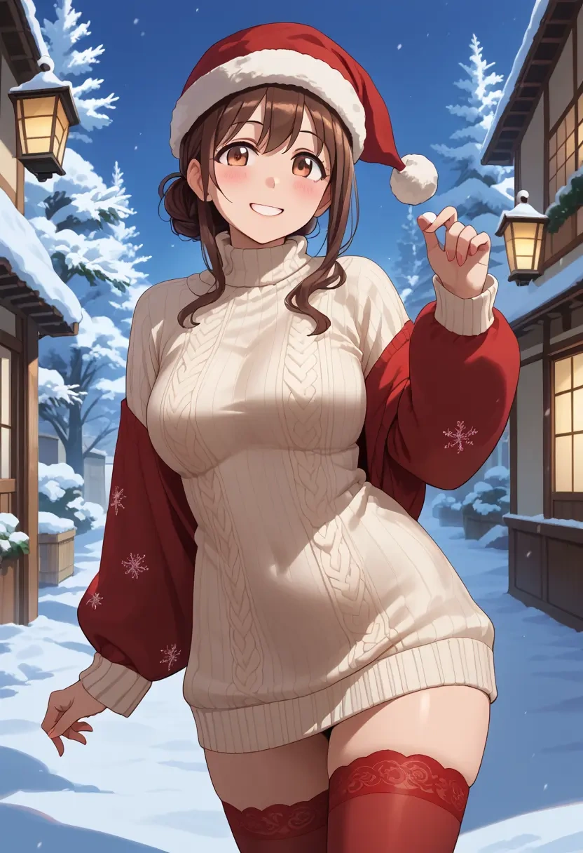 onii-chan_wa_oshimai!,hozuki_momiji,Christmas,sweater dress,stockings  - 