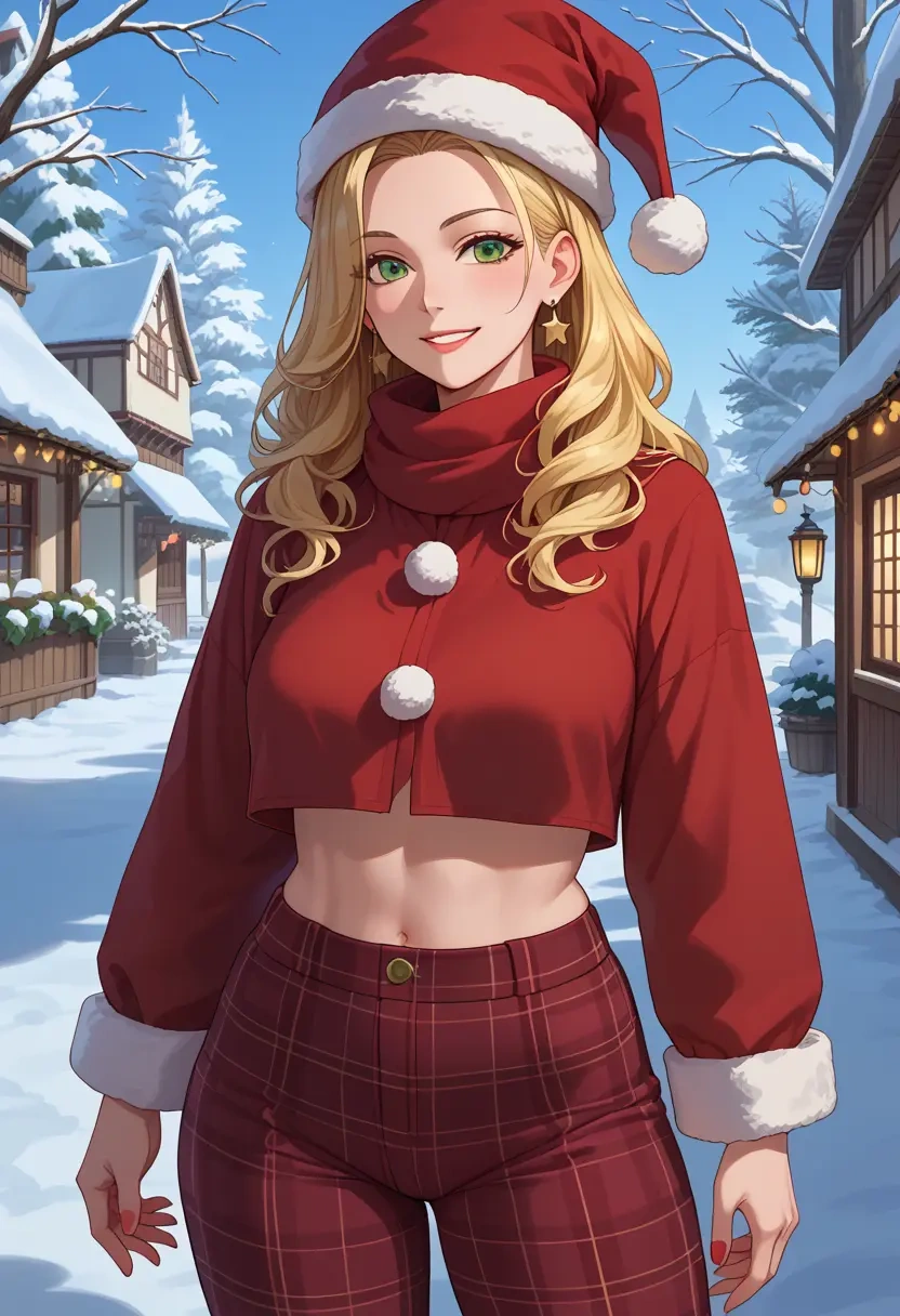 tiger_&_bunny,huang_baoling,Christmas,plaid trousers  - 