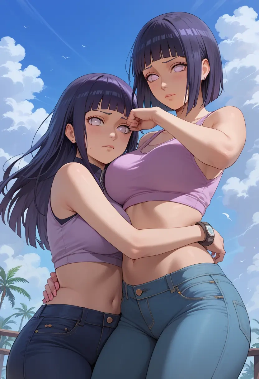 naruto_(series),hyuuga_hinata,crop top  - 