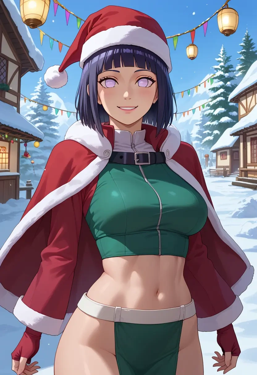 naruto_(series),hyuuga_hinata,Christmas,dress  - 