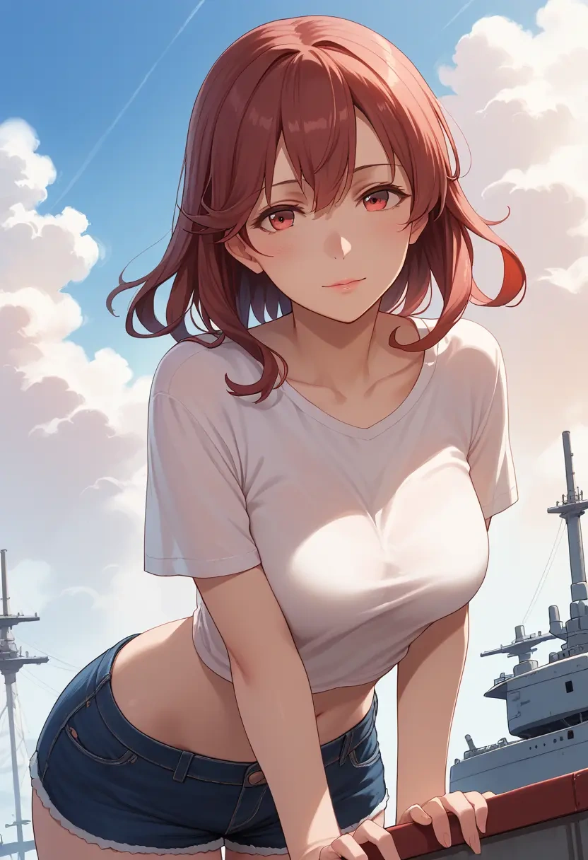 kantai_collection,i-168_(kancolle),denim shorts  - 