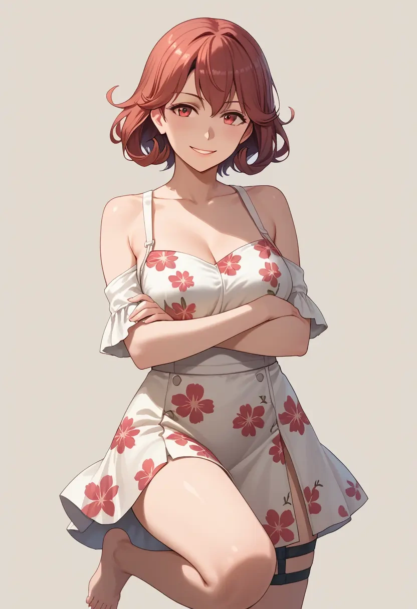 kantai_collection,i-168_(kancolle),silk slip dress,floral prints  - 