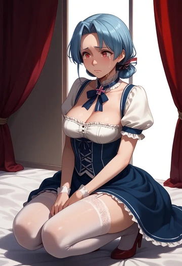 kantai_collection,i-19_(kancolle),Victorian-era,stockings,sexy  - AI generated anime art