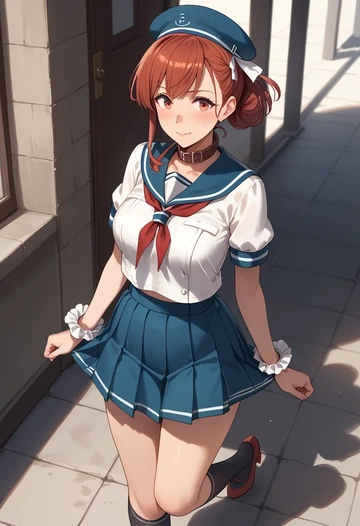 kantai_collection,i-19_(kancolle),sailor, uniform  - AI generated anime art