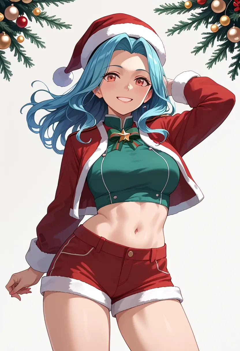 kantai_collection,i-19_(kancolle),Christmas,red velvet shorts  - 