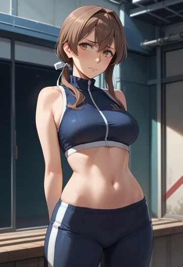 kantai_collection,i-401_(kancolle),athletic,track suit  - AI generated anime art