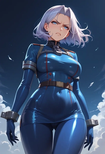 kantai_collection,i-class_destroyer,bodysuit,mesh,high-waisted skirt  - AI generated anime art