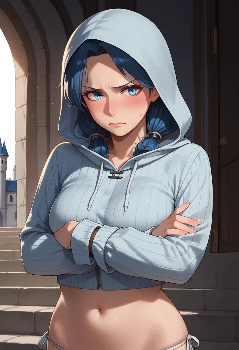 kantai_collection,i-class_destroyer,hoodie,cropped,high-waisted joggers  - 