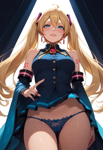 vocaloid,ia_(vocaloid),lingerie  - AI generated anime art