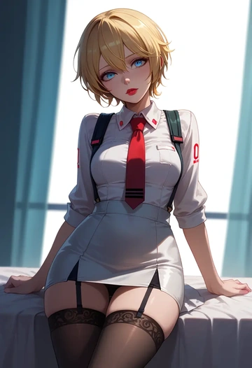 vocaloid,ia_(vocaloid),secretary,stockings  - AI generated anime art