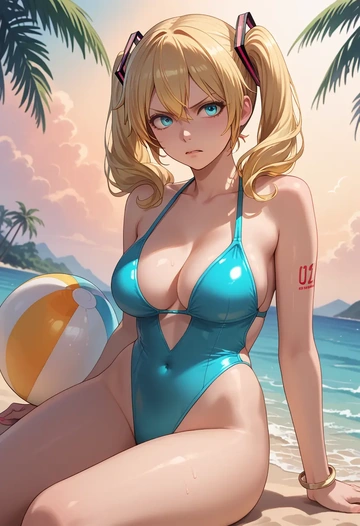 vocaloid,ia_(vocaloid),bikini  - AI generated anime art