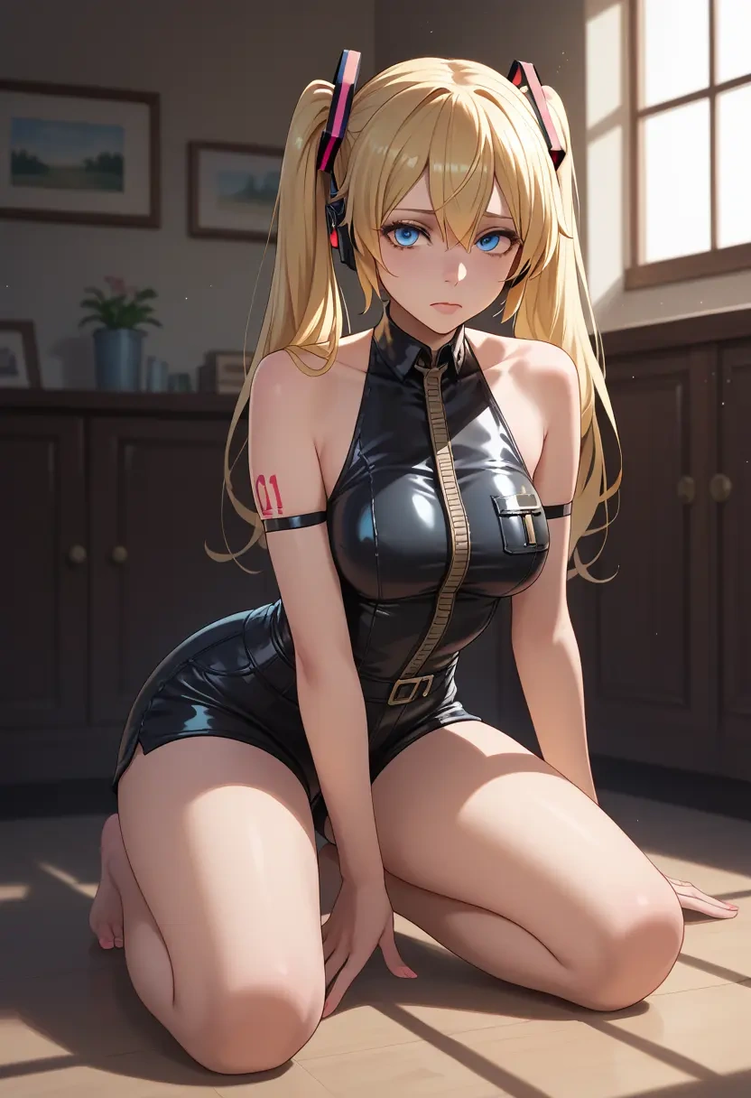 vocaloid,ia_(vocaloid),leather,shorts  - 