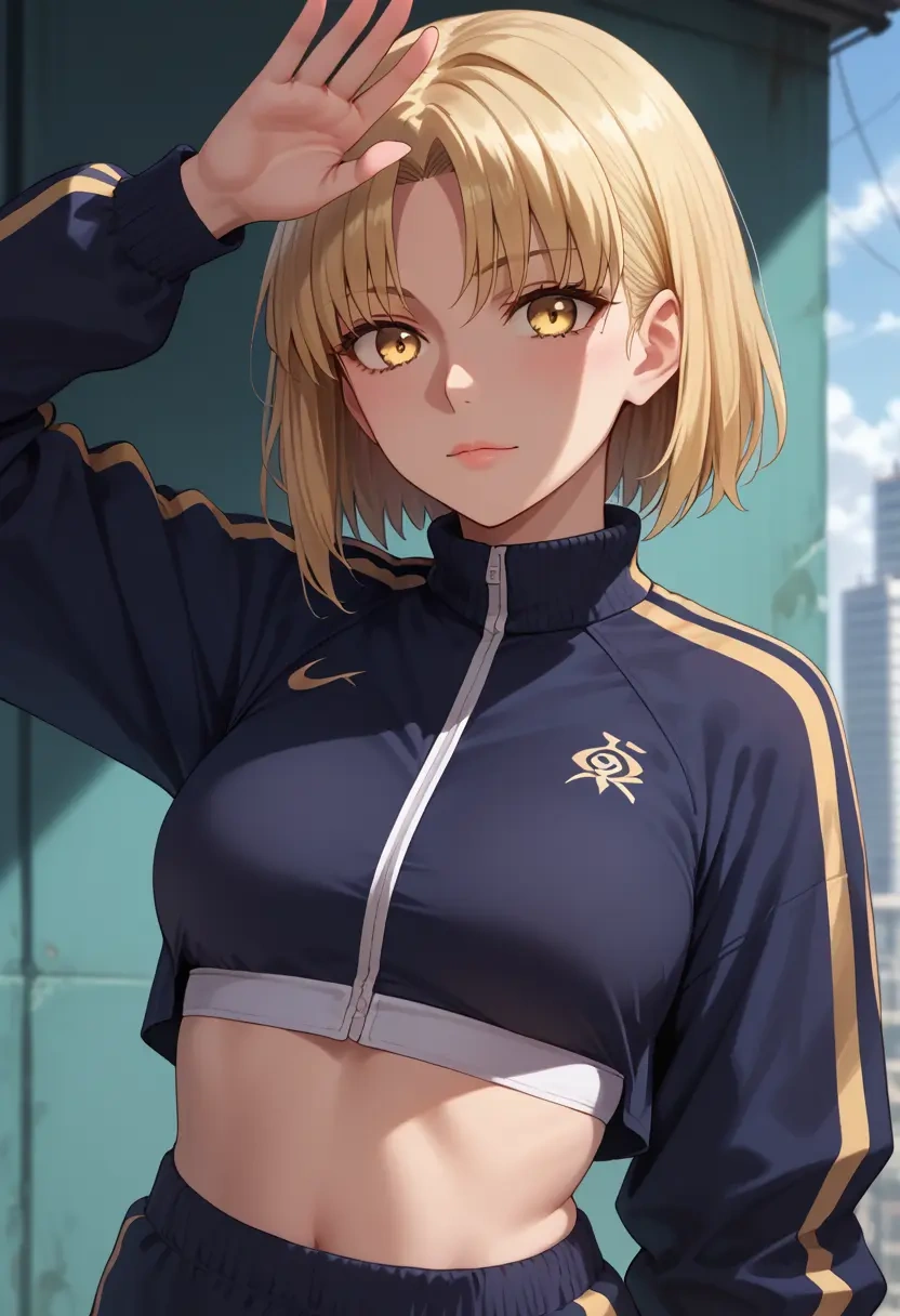 fate_(series),ibaraki_douji_(fate),athletic,track suit  - 