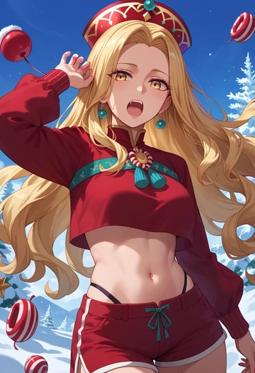 fate_(series),ibaraki_douji_(fate),red velvet shorts  - AI generated anime art