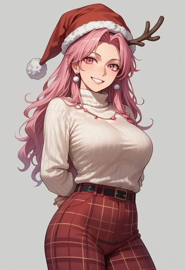 touhou,ibaraki_kasen,Christmas  - AI generated anime art