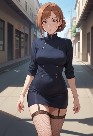 idolmaster,ichihara_nina,secretary,stockings,sexy, panties  - AI generated anime art