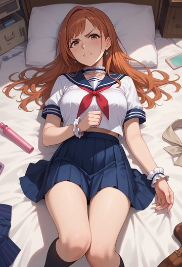 idolmaster,ichihara_nina,sailor, uniform  - AI generated anime art