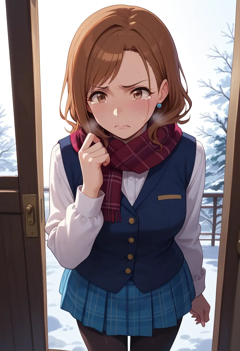 idolmaster,ichihara_nina,winter,student uniform,vest  - 