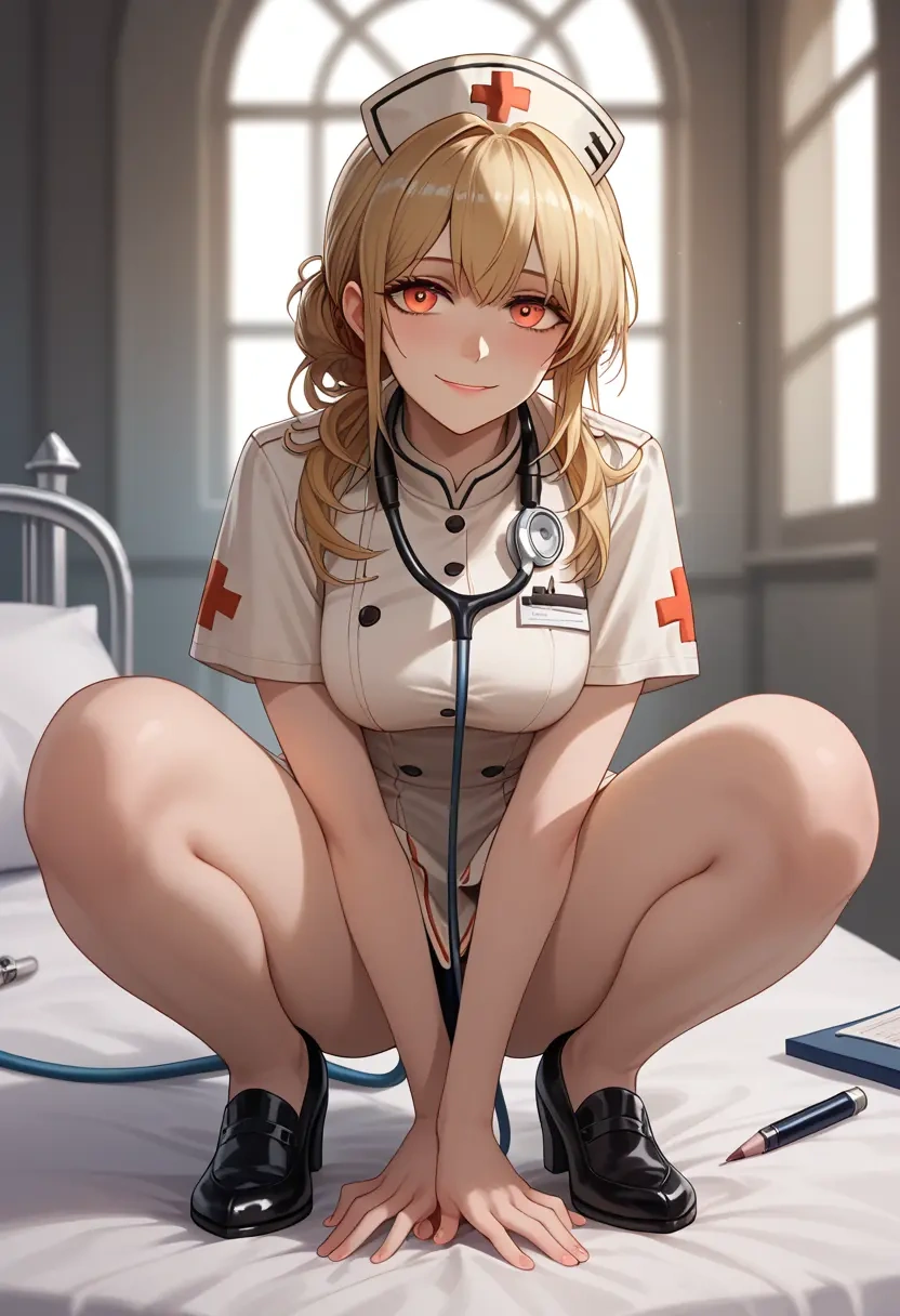 arknights,ifrit_(arknights),nurse  - 