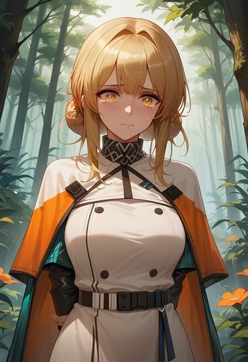 arknights,ifrit_(arknights),pajamas  - AI generated anime art