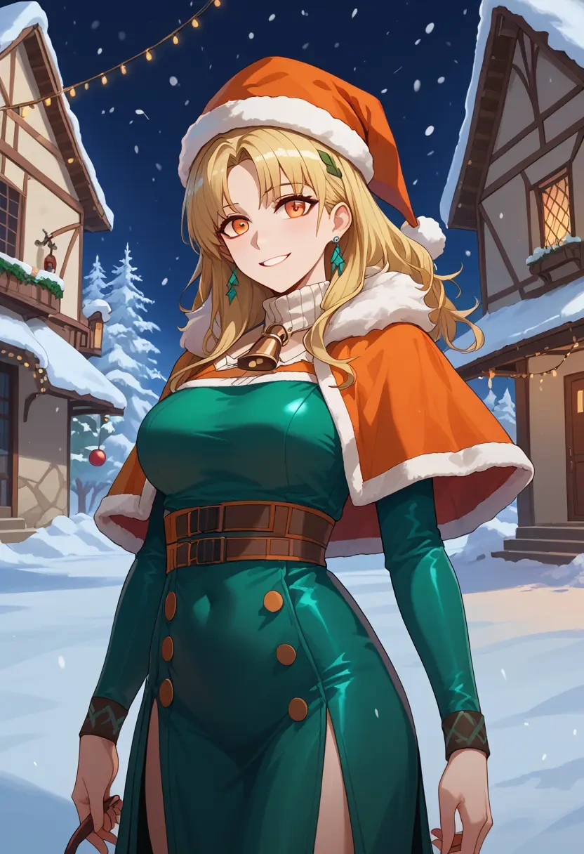 arknights,ifrit_(arknights),Christmas,dress  - 