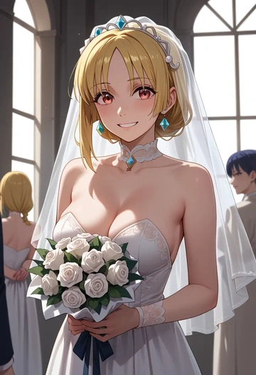 bocchi_the_rock!,ijichi_nijika,wedding  - AI generated anime art