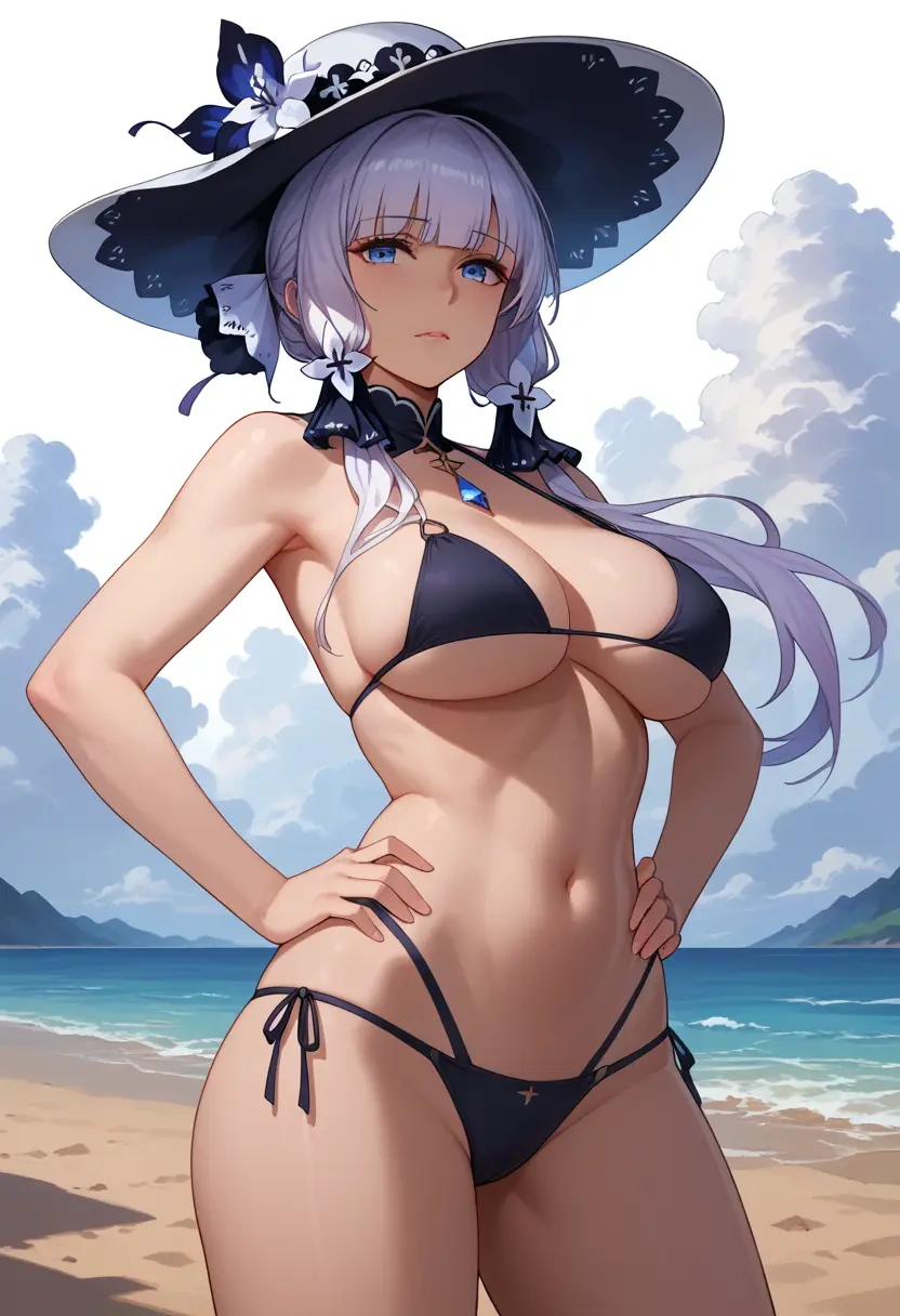 azur_lane,illustrious_(azur_lane),black bikini  - 