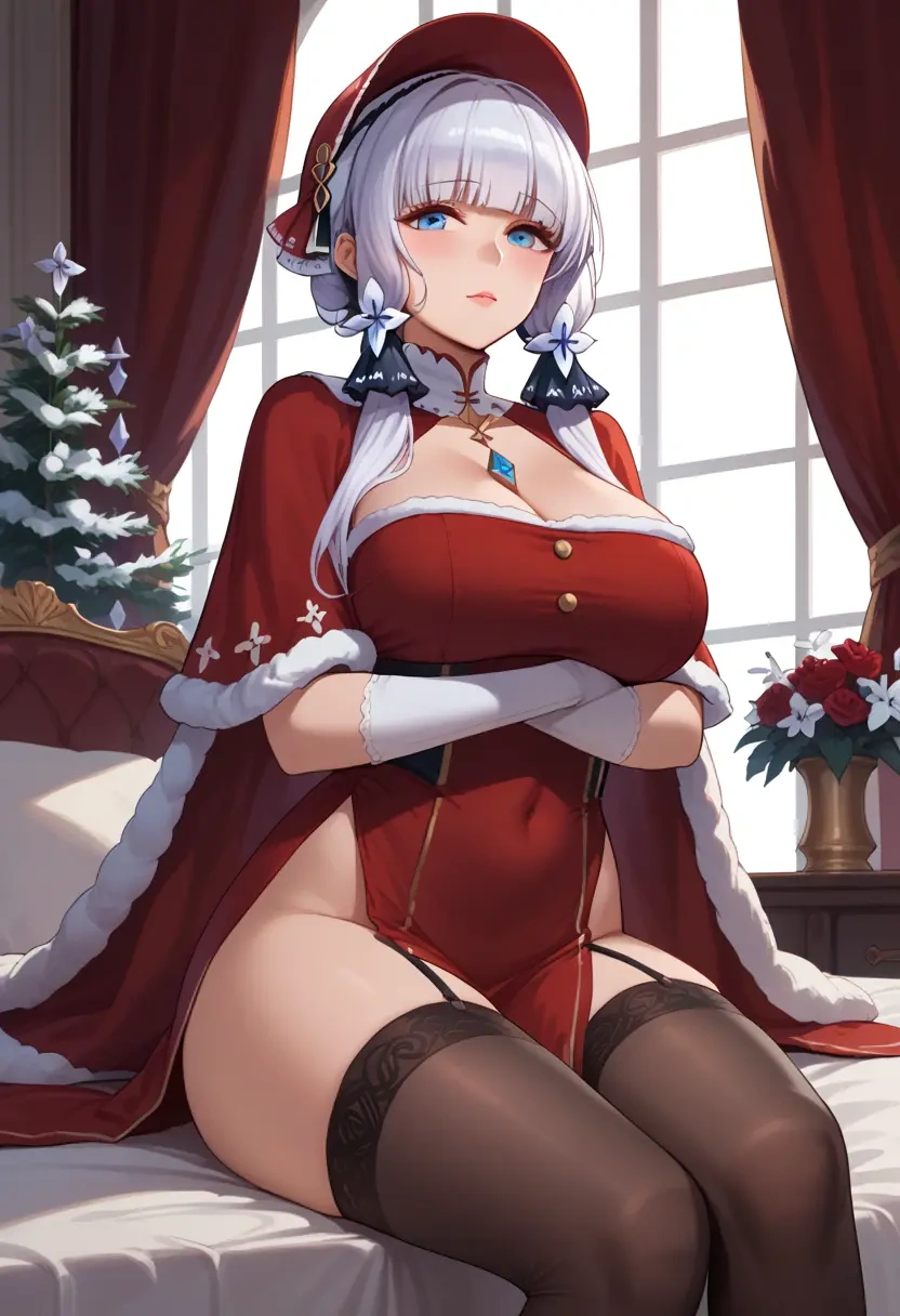 azur_lane,illustrious_(azur_lane),Christmas,sexy, stockings,  - 