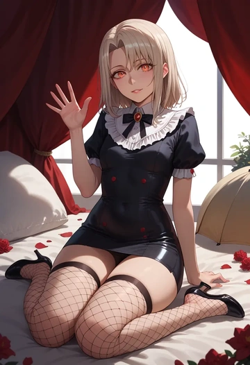 fate_(series),illyasviel_von_einzbern,secretary,stockings,sexy, panties  - AI generated anime art