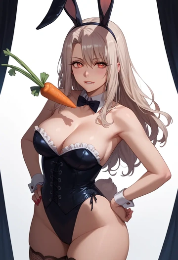 fate_(series),illyasviel_von_einzbern,bunny girl, sexy,stockings  - AI generated anime art