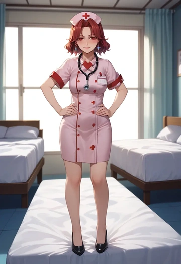 touhou,imaizumi_kagerou,nurse  - AI generated anime art