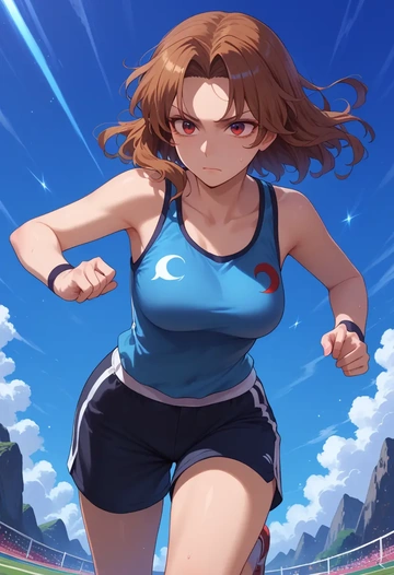 touhou,imaizumi_kagerou,athletic,shorts,sexy  - AI generated anime art