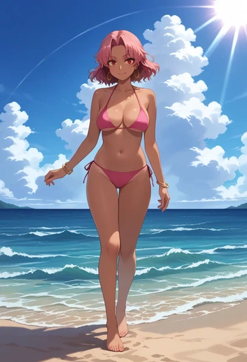 touhou,imaizumi_kagerou,bikini  - AI generated anime art